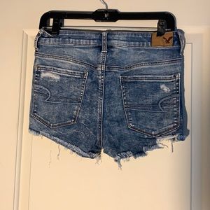 American eagle high rise jean short with zippers